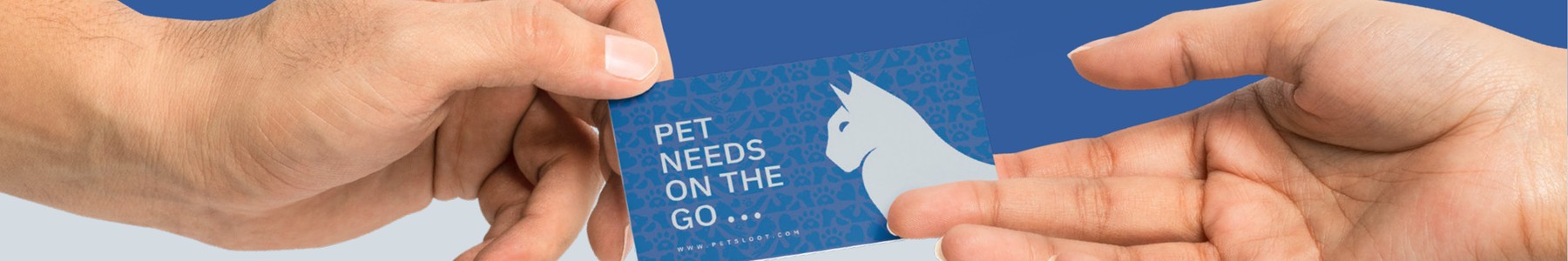 Pets Loot — branded card hand-off