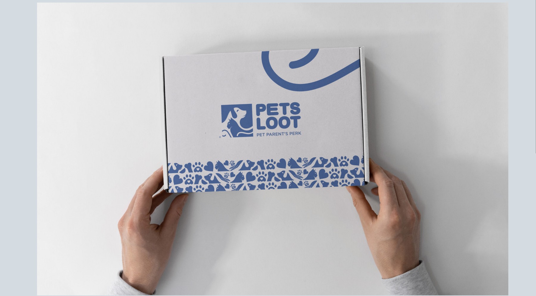 Pets Loot — shipping box packaging, held