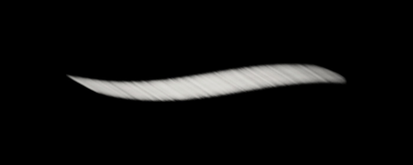MOMKN calligraphy brush 02 stroke sample