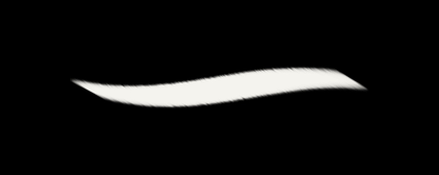 MOMKN calligraphy brush 04 stroke sample